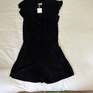Kate Spade Black Ruffled Jumpsuit